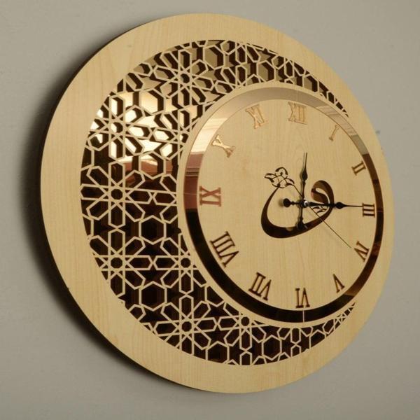 🕰️ Brown Analogue Wall Clock - Modern Design and Laser Cut Precision 🕰️