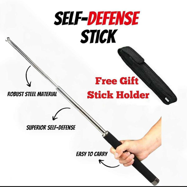 🛡 Galvanized Steel Self-Defence Stick – Compact, Durable & Reliable! 🔥