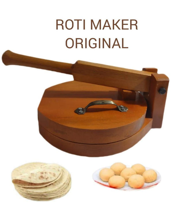 🍞 Wooden Roti Press Machine - Make Delicious Roti and Papad with Ease! 🌮