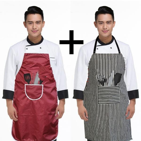 🎨 Multicolor Waterproof Apron - 2-Pack! 🎁