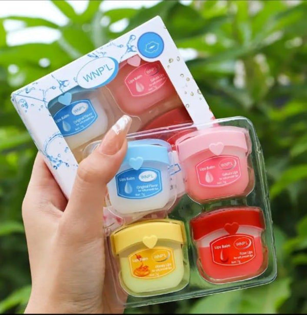 💋 4-PCS Moisturizing Lip Balm Set - Hydrate and Nourish Your Lips! 💄