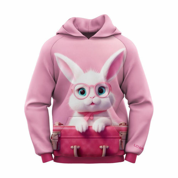 Girls' Printed Fleece Hoodie – Cozy & Stylish for Every Season!