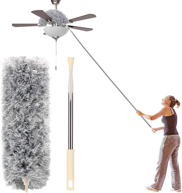 🏡 Microfiber Extendable Duster – Reach Every Corner with Ease! ✨